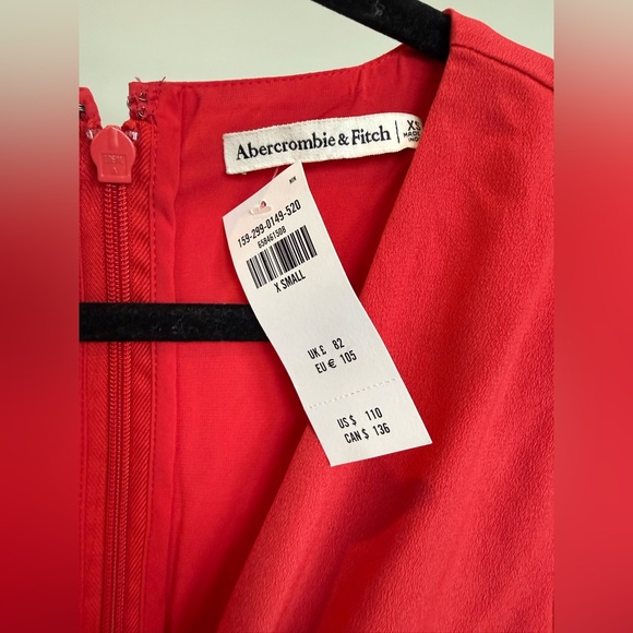 Abercrombie & Fitch Knotted Cutout Midi Dress XS NWT - Picture 7 of 9